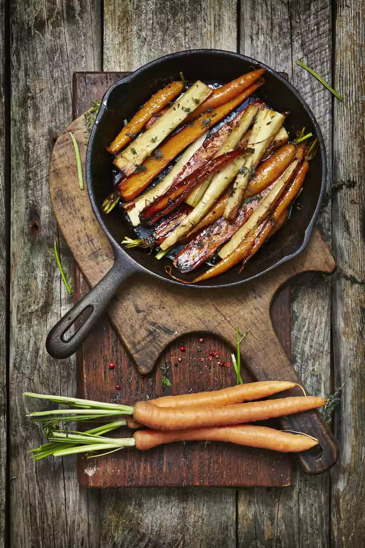 Oven Roasted Carrots And Parsnips