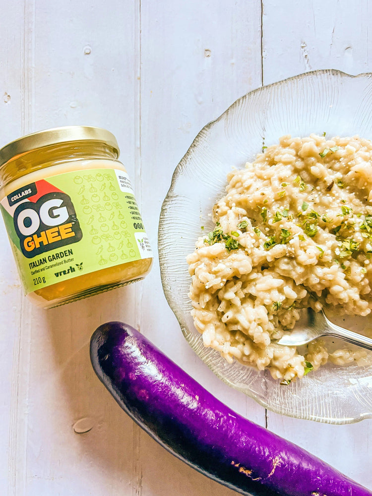Eggplant & Parmesan Risotto