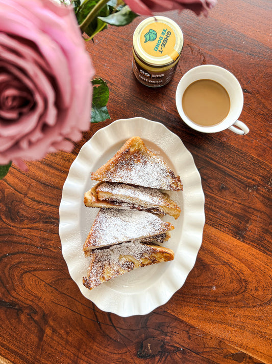 Peanut Butter Bacon & Jam French Toast Sandwiches