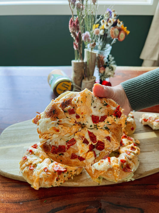 Korean Cream Cheese Garlic Bread