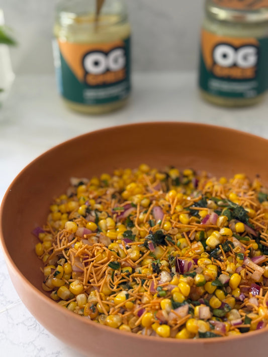 Pickle Corn Chaat with OG Ghee